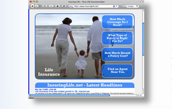 life insurance marketing website
